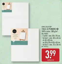 ALDI HOME CREATION Toile à peindre offre