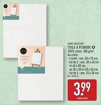 ALDI HOME CREATION Toile à peindre offre