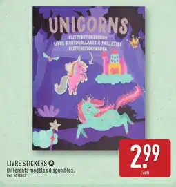 ALDI Livre stickers offre