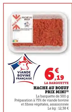 Super U Haché au boeuf offre