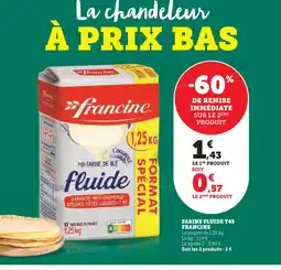 Super U Francine farine fluide t45 offre