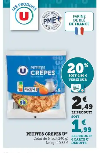Super U U petites crêpes offre