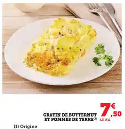 Super U Gratin de butternut et pommes de terre offre