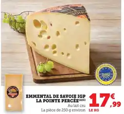 U Express La pointe percée emmental de savoie igp offre
