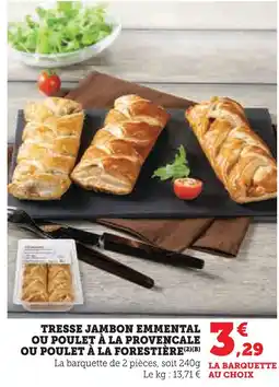 U Express Tresse jambon emmental offre
