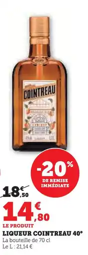 U Express Liqueur cointreau 40° liqueur cointreau 40° offre