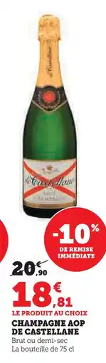 U Express De castellane champagne aop offre