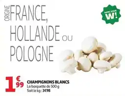 Auchan Supermarché U - champignons blanc offre