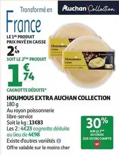 Auchan Supermarché Auchan - houmous extra offre