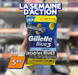 Action Gillette - rasoirs jetables blue3 offre