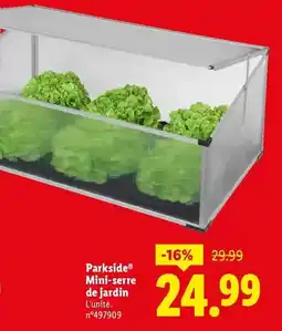 Lidl Parkside - mini-serre de jardin offre
