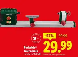 Lidl Parkside - tour à bois offre