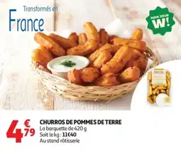 Auchan Churros de pommes de terre offre