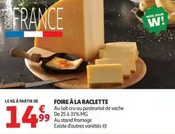 Auchan Foire à la raclette offre