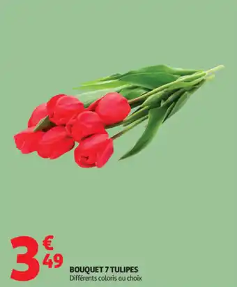 Auchan Bouquet 7 tulipes offre