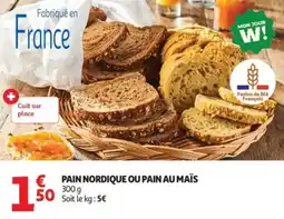 Auchan Pain nordique ou pain au maïs offre