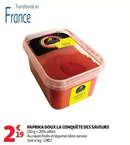 Auchan Paprika doux la conquête des saveurs offre