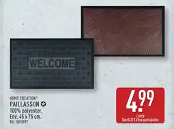 ALDI HOME CREATION Paillasson offre