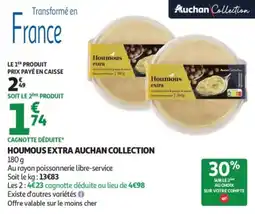 Auchan Houmous extra auchan collection offre