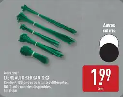 ALDI WORKZONE Liens auto-serrants offre