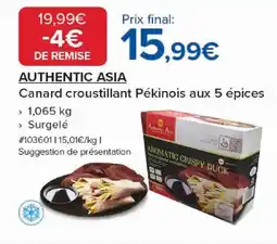 Costco AUTHENTIC ASIA Canard croustillant Pékinois aux 5 épices offre