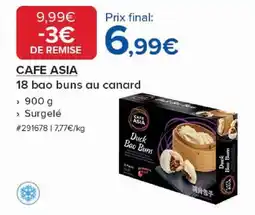 Costco CAFE ASIA 18 bao buns au canard offre