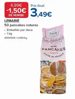 Costco LEMARIÉ 50 pancakes natures offre