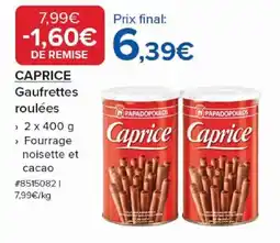Costco CAPRICE Gaufrettes roulées offre