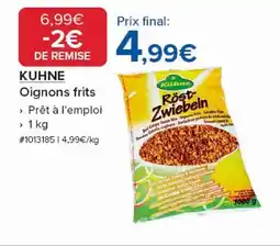 Costco KUHNE Oignons frits offre