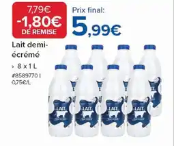 Costco Lait demi- écrémé offre