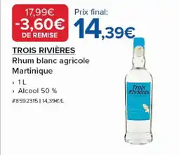 Costco TROIS RIVIÈRES Rhum blanc agricole Martinique offre