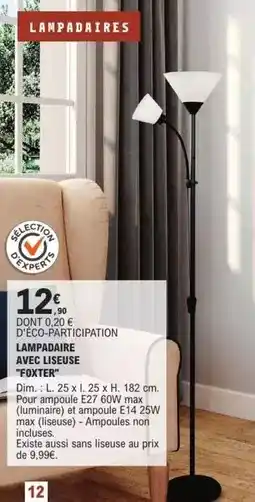 E.Leclerc Brico Foxter - lampadaire avec lieuse offre