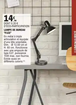 E.Leclerc Brico Dim - lampe de bureau offre