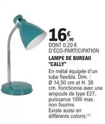 E.Leclerc Brico Dim - lampe de bureau cally offre