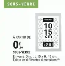 E.Leclerc Brico Dim - sous-verre offre