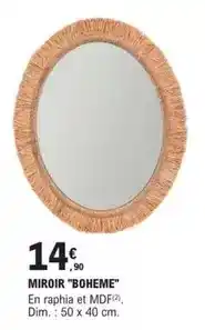 E.Leclerc Brico Dim - miroir boheme offre