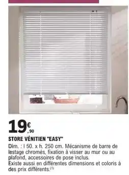 E.Leclerc Brico Dim - store vénitien easy offre