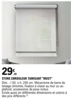 E.Leclerc Brico Dim - store enrouleur tamisant mist offre