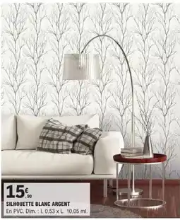 E.Leclerc Brico Dim - silhouette blanc argent offre