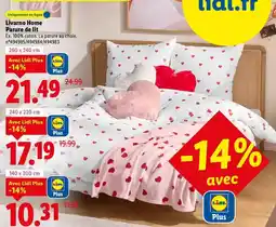Lidl Livarno home - parure de lit offre