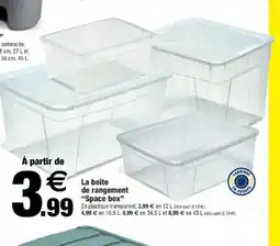 Bazarland La boîte de rangement Space box offre