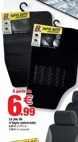 Bazarland Le jeu de 4 tapis universels offre