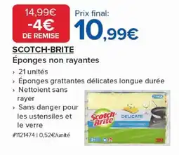Costco SCOTCH-BRITE Éponges non rayantes offre