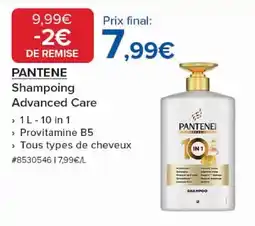 Costco PANTENE Shampoing Advanced Care offre