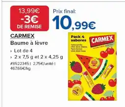 Costco CARMEX Baume à lèvre offre