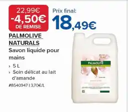 Costco PALMOLIVE NATURALS Savon liquide pour mains offre