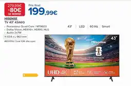 Costco HISENSE TV 43" 43A6Q offre