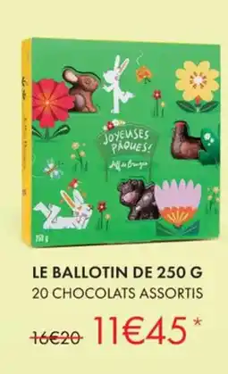 Jeff de Bruges 20 chocolats assortis offre