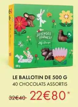 Jeff de Bruges 40 chocolats assortis offre