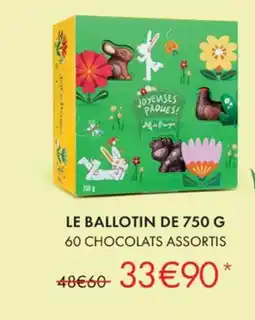 Jeff de Bruges 60 chocolats assortis offre